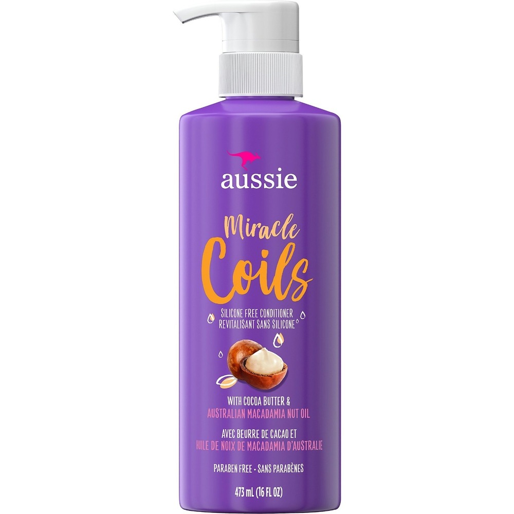 Aussie Miracle Coils Silicone-Free Conditioner Cocoa Butter 16 oz New
